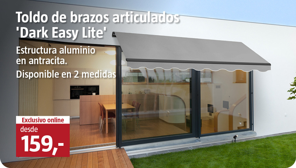 Toldo de brazos articulados