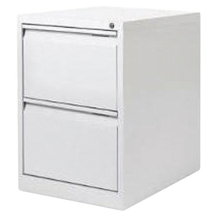 Bisley Archivador PSF (L x An x Al: 62 x 47 x 71 cm, Número de cajones: 2 ud., Acero, Blanco, Completamente montado) | BAUHAUS