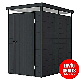 Hoggar Caseta de jardín Nova (Medidas ext. (An x Pr): 131 x 190 cm, Plástico, Antracita)