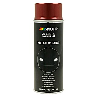 Motip Metallic-Lackspray (Rot, 400 ml, Glänzend, Schnelltrocknend)