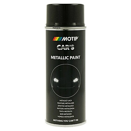 Motip Metallic-Lackspray (Schwarz, 400 ml, Glänzend, Schnelltrocknend)