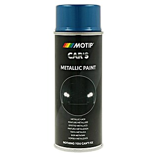 Motip Metallic-Lackspray (Azurblau, 400 ml, Glänzend, Schnelltrocknend)