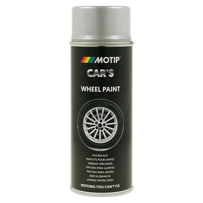 Motip Felgenlack - Silber, Seidenglänzend, 400 ml - Dose Motip Car's Felgenlack. Zum Ausbessern und Lackieren von Felgen. Perfekt für eine schnelle und einfache optische Aufwertung.