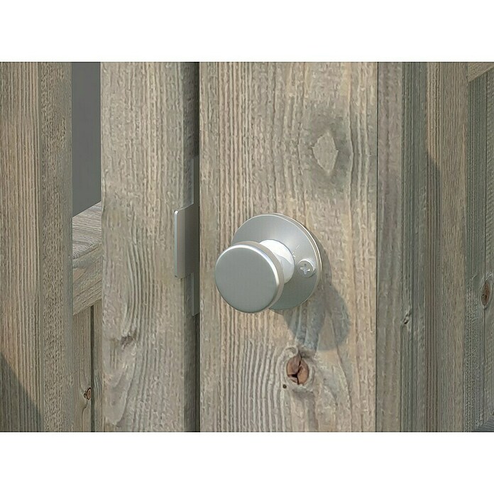 Palmako Caseta de jardín Emilia (Medidas ext. (An x Pr): 240 x 187 cm, Madera, Gris) | BAUHAUS