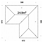 Palmako Pérgola Bianca L (L x An: 672 x 672 cm, Madera, Natural) | BAUHAUS