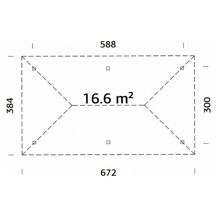 Palmako Pérgola Bianca M (L x An: 672 x 384 cm, Madera, Natural) | BAUHAUS