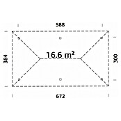 Palmako Pérgola Bianca M (L x An: 672 x 384 cm, Madera, Natural) | BAUHAUS