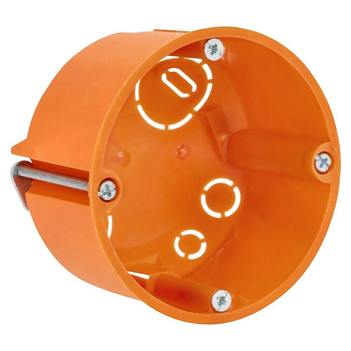 Hohlwanddose Normal (47 x 68 mm, 1-fach, Orange, 1 Stk.)
