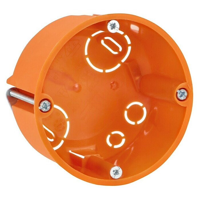 Hohlwanddose Normal (47 x 68 mm, 1-fach, Orange, 1 Stk.)