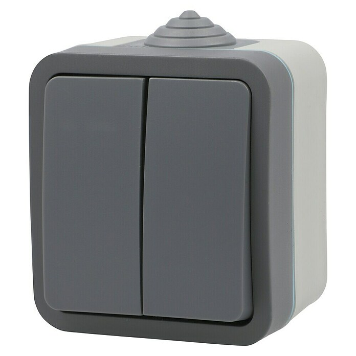 Voltomat Blueline Feuchtraum-Serienschalter (Grau, Aufputz, IP54)