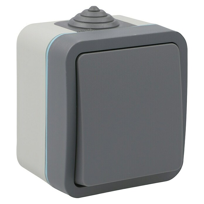 Voltomat Blueline Feuchtraum-Wechselschalter (Grau, Aufputz, IP54)
