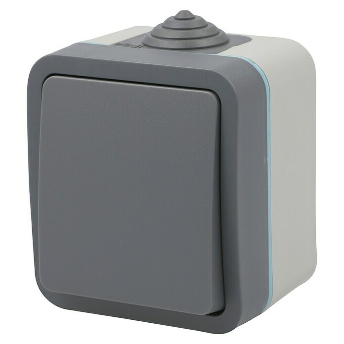 Voltomat Blueline Feuchtraum-Wechselschalter (Grau, Aufputz, IP54)