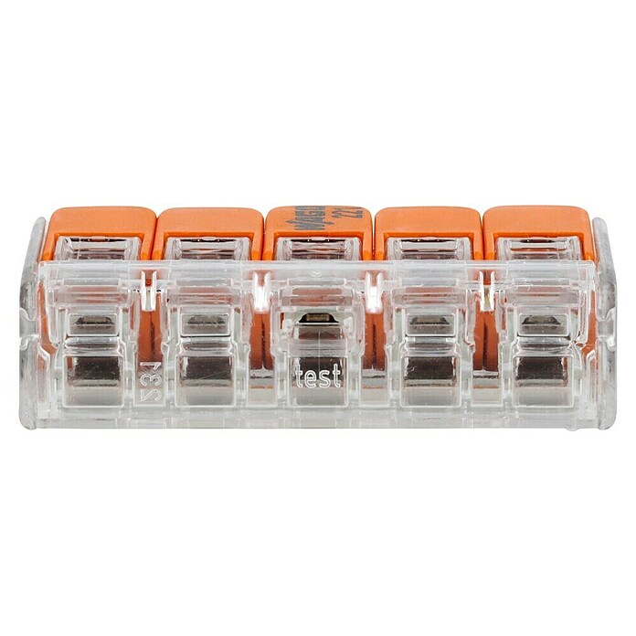 Wago Hebelklemme Compact (Anzahl Leiter: 5, Querschnitt: 0,14 - 4 mm², 25 Stk.)