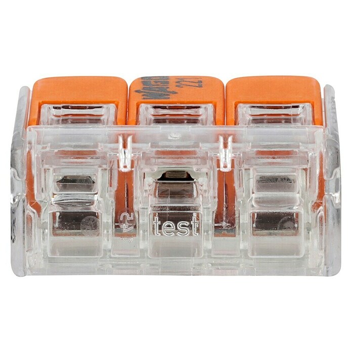 Wago Hebelklemme Compact (Anzahl Leiter: 3, Querschnitt: 0,14 - 4 mm², 50 Stk.)