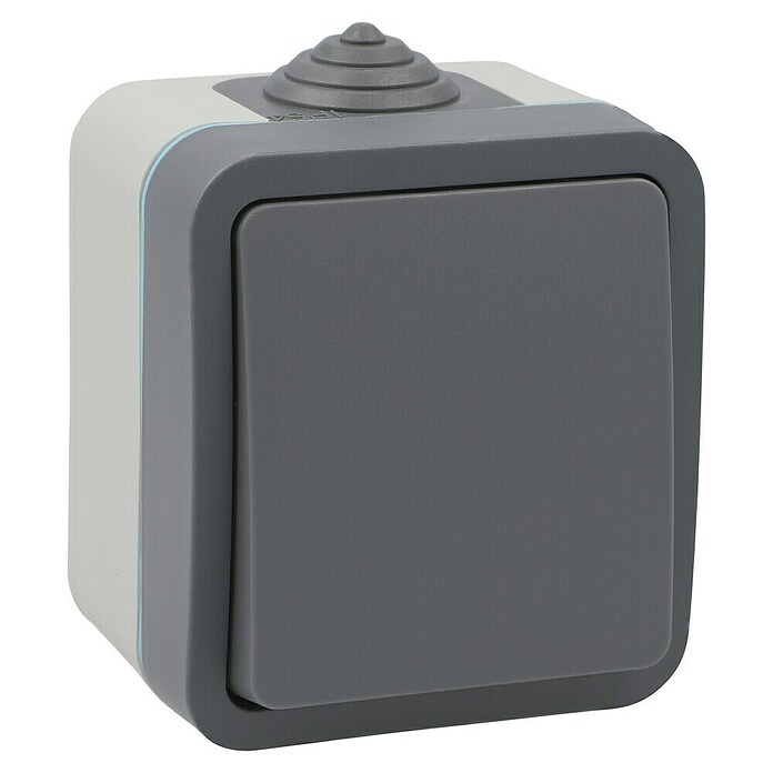 Voltomat Blueline Feuchtraum-Wechselschalter (Grau, Aufputz, IP54)