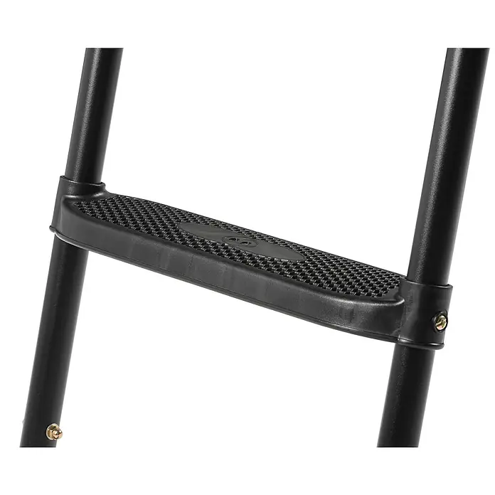 Salta Trampolin-Leiter - Länge: 82 cm, Stahl, Schwarz - Trittleiter aus schwarzem Metall mit strukturierter Oberfläche für sicheren Halt. Ideal für den einfachen Zugang zu erhöhten Bereichen.