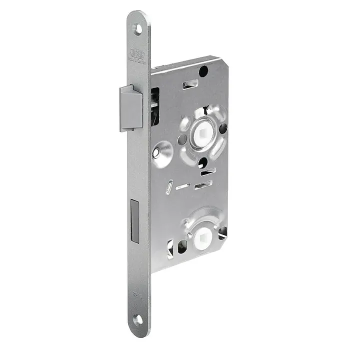 Bks Einsteckschloss 00215 - Links, Dornmaß: 55 mm, Distanznorm: 78 mm, Stulpbreite: 18 mm - Ein BKS Einsteckschloss aus Metall, ideal für verschiedene Türtypen. Hochwertige Verarbeitung garantiert lange Lebensdauer und zuverlässige Funktion.
