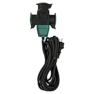 Napajalni razdelilnik Powersplit (5 m, Črna, IP44, H05RR-F)