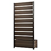 Dobar Pflanzkasten (Außenmaß (L x B x H): 72 x 33 x 137 cm, Verbundwerkstoff, Dunkelbraun) | BAUHAUS