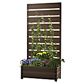 Dobar Pflanzkasten (Außenmaß (L x B x H): 72 x 33 x 137 cm, Verbundwerkstoff, Dunkelbraun) | BAUHAUS