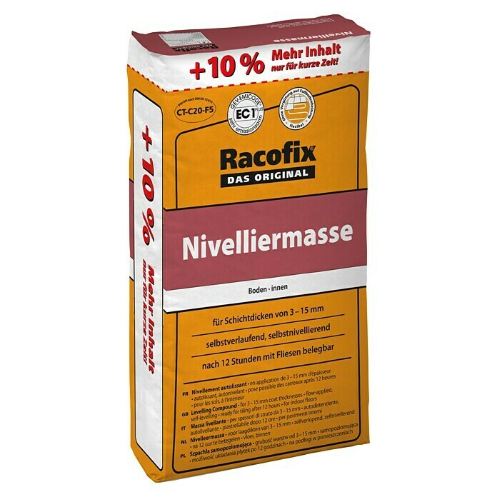 Racofix Nivelliermasse (22 kg, Schichtdicke: 3 - 15 mm)