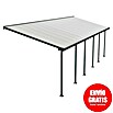 Solid Elements Marquesina adosada (Profundidad: 3 m, An x Al: 9,15 x 2,1 m, Gris antracita)