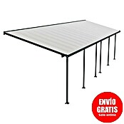 Solid Elements Marquesina adosada (Profundidad: 3 m, An x Al: 9,71 x 2,1 m, Gris antracita)