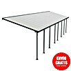 Solid Elements Marquesina adosada (Profundidad: 3 m, An x Al: 10,35 x 2,1 m, Gris antracita)