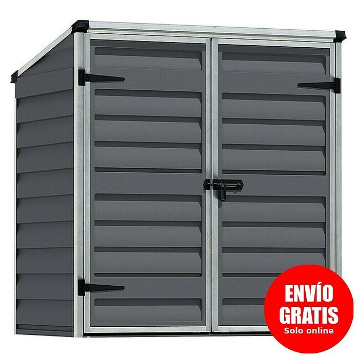 Palram – Canopia Arcón Voyager (L x An x Al: 90 x 139 x 146 cm, Gris oscuro, Policarbonato) | BAUHAUS
