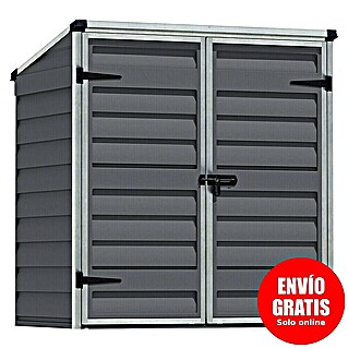 Palram – Canopia Arcón Voyager (L x An x Al: 90 x 139 x 146 cm, Gris oscuro, Policarbonato)