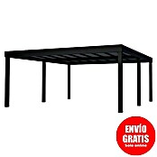 Palram – Canopia Carport Oslo (Medidas ext. (An x Pr): 5,96 x 6,07 m, Negro) | BAUHAUS