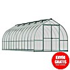 Palram – Canopia Invernadero Bella (Medidas ext. (An x Pr): 244 x 723 cm, 6 mm, Plateado) | BAUHAUS