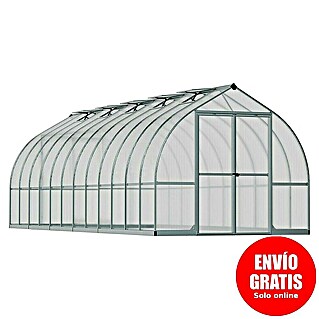 Palram – Canopia Invernadero Bella (Medidas ext. (An x Pr): 244 x 723 cm, 6 mm, Plateado)
