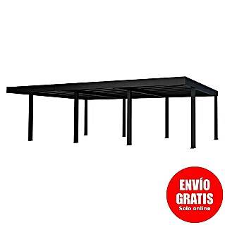 Palram – Canopia Carport Oslo (Medidas ext. (An x Pr): 5,96 x 9,01 m, Negro)