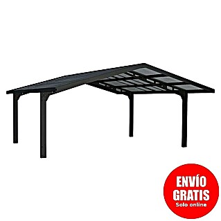 Palram – Canopia Carport Sydney Arch (Medidas ext. (An x Pr): 5,72 x 5,86 m, Negro)