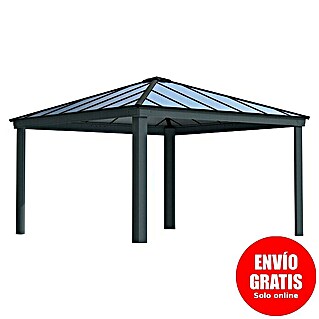 Palram – Canopia Carport Colorado (Medidas ext. (An x Pr): 4,22 x 4,22 m, Negro)
