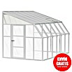 Palram – Canopia Terraza Solarium Sun Room (Medidas ext. (An x Pr): 384 x 257 cm, Plástico, Blanco) | BAUHAUS
