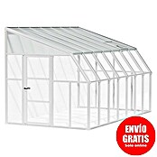 Palram – Canopia Terraza Solarium Sun Room (Medidas ext. (An x Pr): 446 x 257 cm, Plástico, Blanco) | BAUHAUS