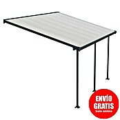 Solid Elements Marquesina adosada (Profundidad: 3 m, An x Al: 4,25 x 2,1 m, Gris antracita)