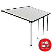 Solid Elements Marquesina adosada (Profundidad: 3 m, An x Al: 6,1 x 2,1 m, Gris antracita)