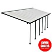 Solid Elements Marquesina adosada (Profundidad: 3 m, An x Al: 8,5 x 2,1 m, Gris antracita)