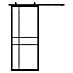 Solid Elements Schuifdeur Staal & Blank glas 