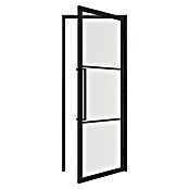 Solid Elements Binnendeur met kozijn - Staal & Blank glas - rechts (93 x 211,5 cm, Zwart, 3 vlaks, Blank glas) | BAUHAUS