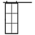 Solid Elements Schuifdeur Staal & Blank glas 