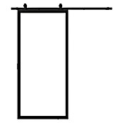 Solid Elements Schuifdeur Staal & Blank glas (100 x 215 cm, Zwart, 1 vlaks, Blank glas) | BAUHAUS