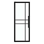 Solid Elements Taatsdeur met kozijn - Staal & Blank glas - rechts (93 x 231,5 cm, Zwart, 6 vlaks kruis, Blank glas) | BAUHAUS