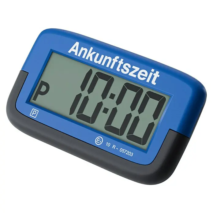 Needit Parkscheibe Automatisch Park Micro - Batterietyp: CR2032 - Digitaler Ankunftszeit-Timer. Kompaktes Gerät mit klar lesbarem Display zur präzisen Anzeige der Ankunftszeit.