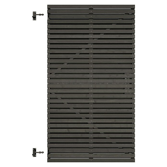 Tuinpoort Grenen Andalusië horizontaal (99 x 178 cm, Zwart, Hout) | BAUHAUS