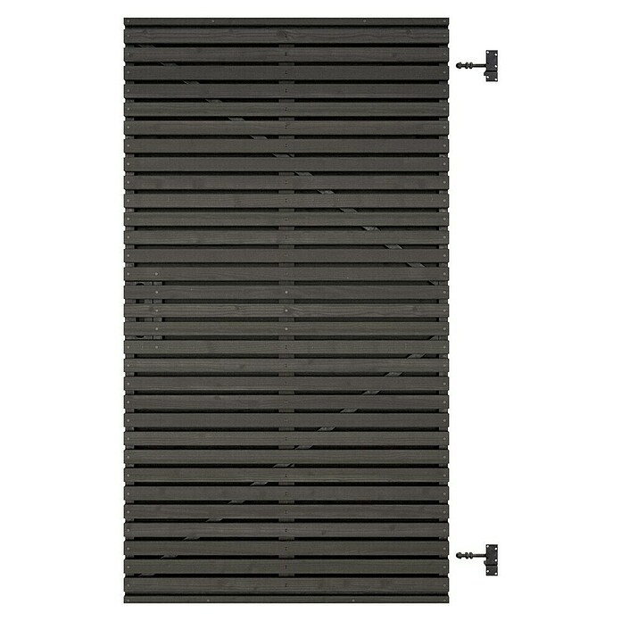 Tuinpoort Grenen Andalusië horizontaal (99 x 178 cm, Zwart, Hout) | BAUHAUS
