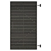 Tuinpoort Grenen Andalusië horizontaal (99 x 178 cm, Zwart, Hout) | BAUHAUS